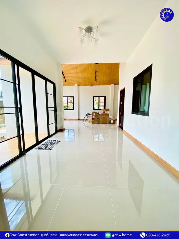 พื้นที่ภายในบ้านพร้อมอยู่อาศัย